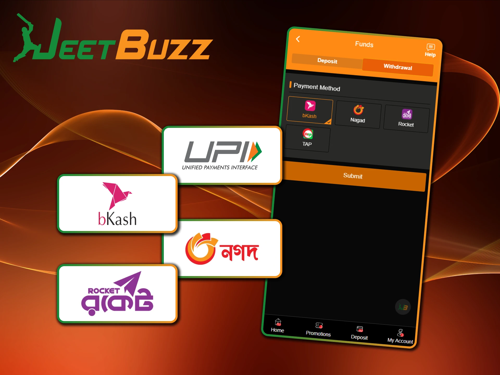 Jeetbuzz app ensures fast and secure withdrawals for players.